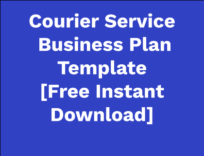 business plan for courier service