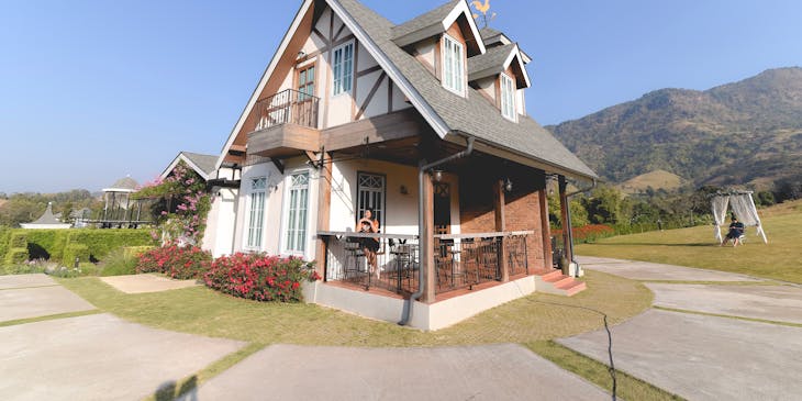 Una casa de una empresa de cuidadores de casas.