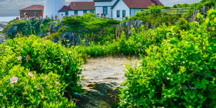 Faro principal de Portland en Cape Elizabeth, Maine.