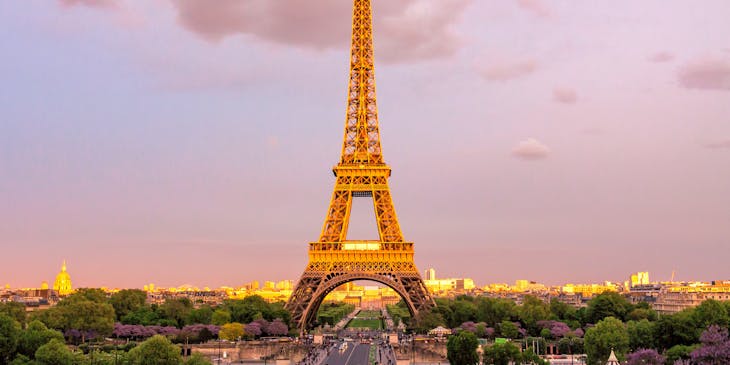 La torre Eiffel en París, Francia.