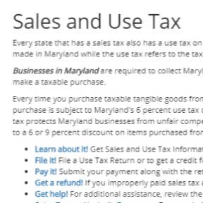 Apply for a Maryland sales and use tax account.