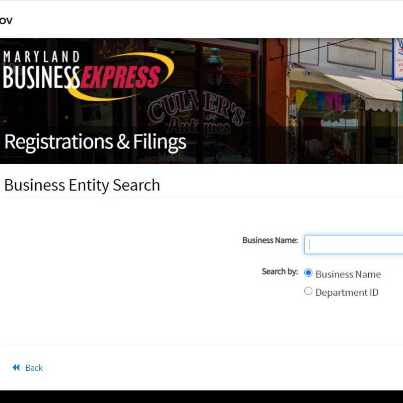 Maryland Business Search