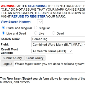 how to check trademark names